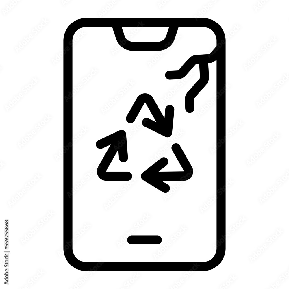 smarthphone line icon smarthphone line icon