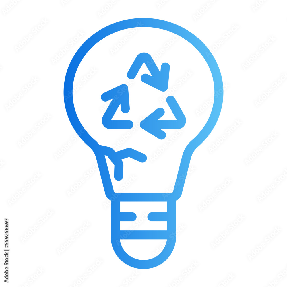 bulb gradient icon bulb gradient icon