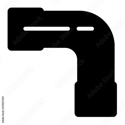 elbow pipe icon