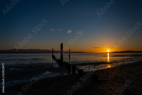 Wallpaper Mural sunset at the beach Torontodigital.ca