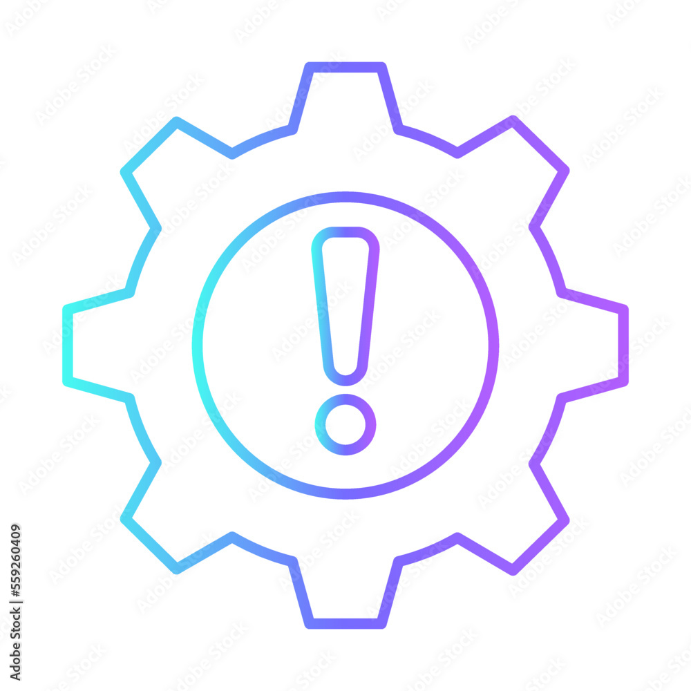 Problem Business People Icons with purple blue outline style Problem Business People Icons with purple blue outline style
