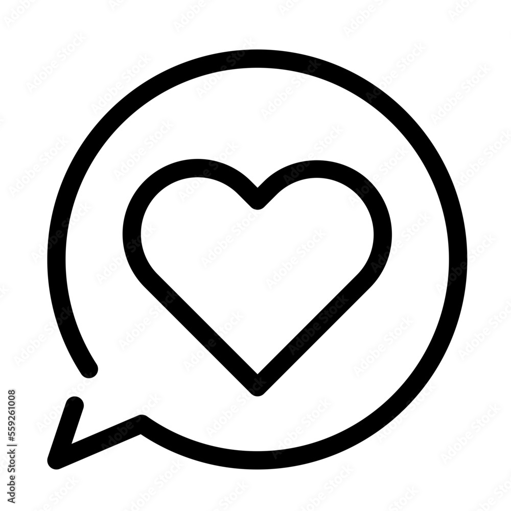 chat, heart, message icon chat, heart, message icon