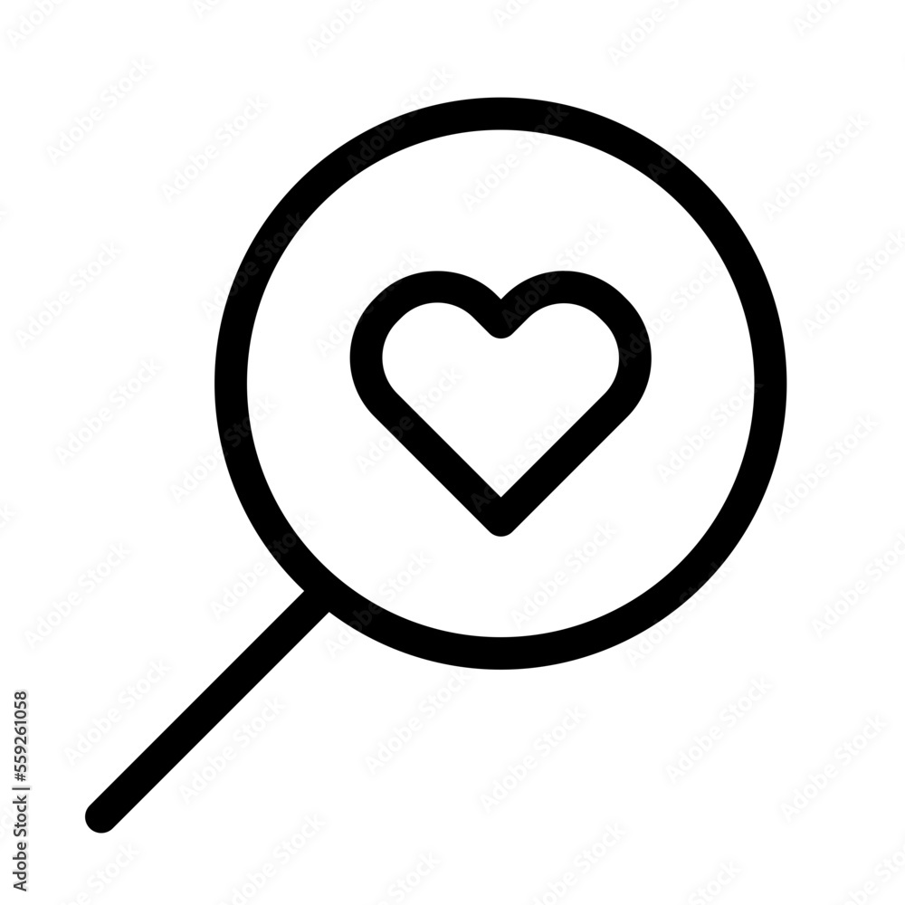 heart, love, search icon heart, love, search icon