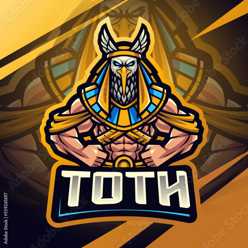 Thoth esport mascot logo design