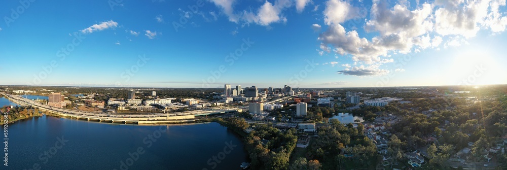 panorama of downtown Orlando FL Florida clouds
sun   good day sunshine 