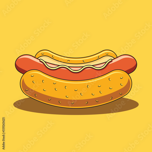 Hod Dog Icon VectorPrint