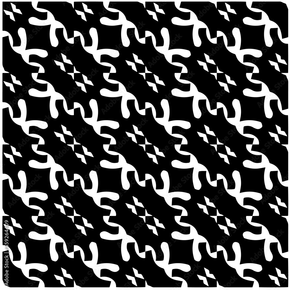 Vector pattern in geometric ornamental style. Black and white color.Seamless pattern. Vector pattern in geometric ornamental style. Black and white color.Seamless pattern.