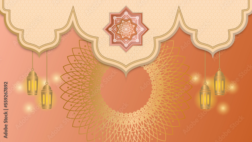 Elegant realistic ramadan kareem islamic illustration background for decorative pattern festival card. Arabic ornamental background in paper style Elegant realistic ramadan kareem islamic illustration background for decorative pattern festival card. Arabic ornamental background in paper style