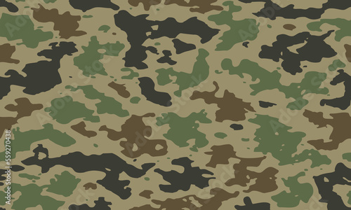 Military camouflage texture geometric seamless pattern. Abstract digital modern endless background. Vector illustration. Print