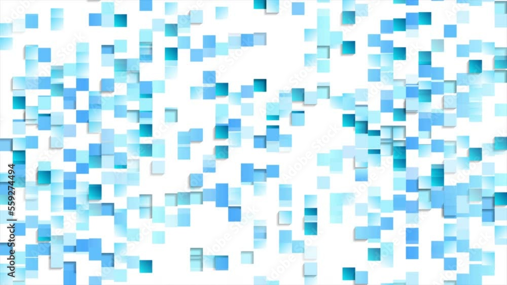 Abstract tech background with blue glossy mosaic squares pattern. Seamless looping geometric motion design. Video animation Ultra HD 4K 3840x2160 Abstract tech background with blue glossy mosaic squares pattern. Seamless looping geometric motion design. Video animation Ultra HD 4K 3840x2160