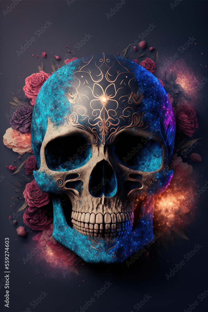 skull and roses skull and roses
