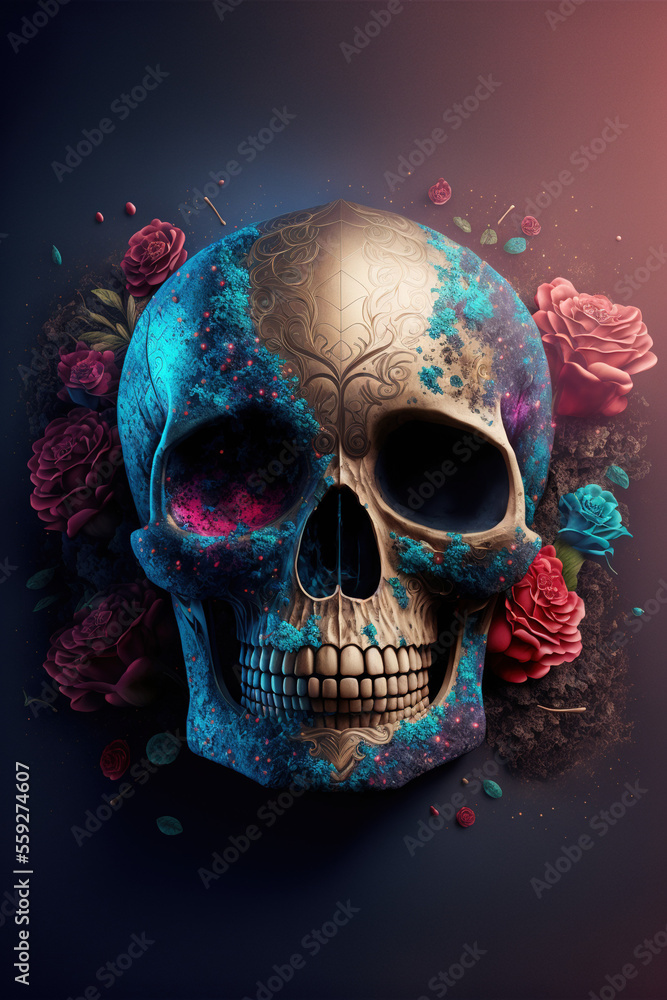 skull and roses skull and roses