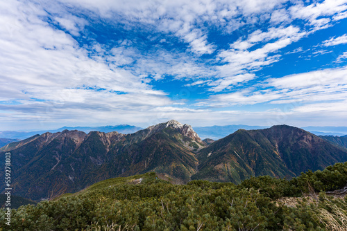 登山中の甲斐駒ヶ岳 © Yusei