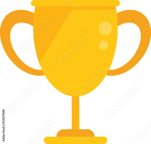School cup icon flat vector. Test exam. Paper check isolated