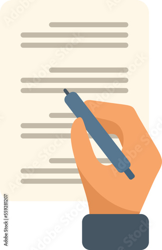 Mark answer icon flat vector. Test exam. Education online isolated