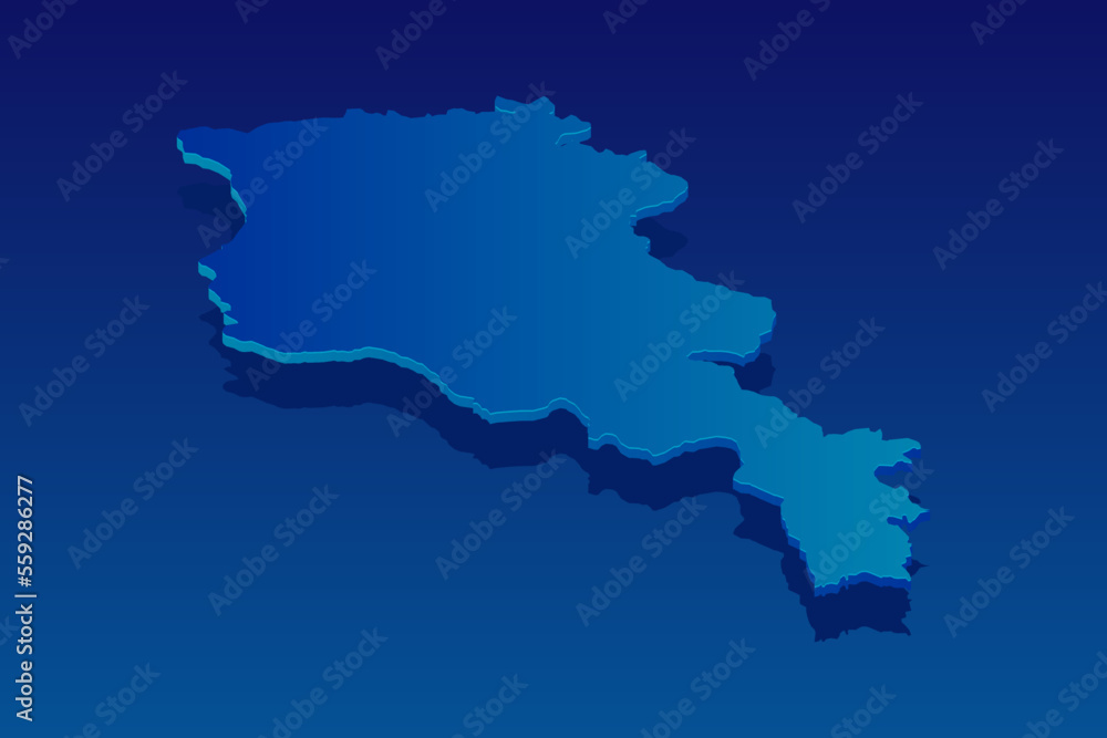 map of Armenia on blue background. Vector modern isometric concept greeting Card illustration eps 10. map of Armenia on blue background. Vector modern isometric concept greeting Card illustration eps 10.
