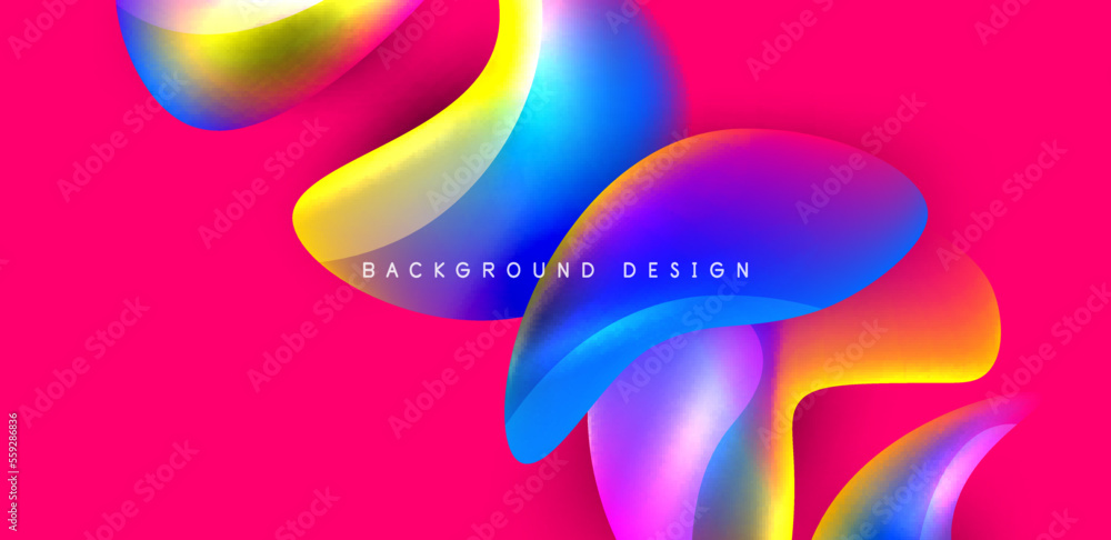 Fluid color liquid 3d elements abstract background Fluid color liquid 3d elements abstract background