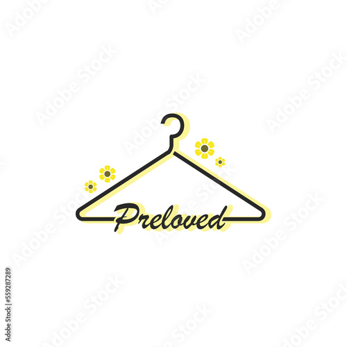 preloved fashion shop logo label sticker