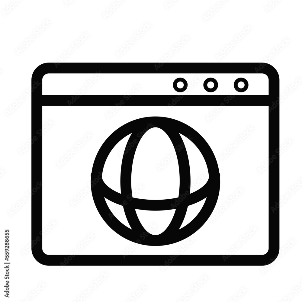 Browser vector icon Browser vector icon