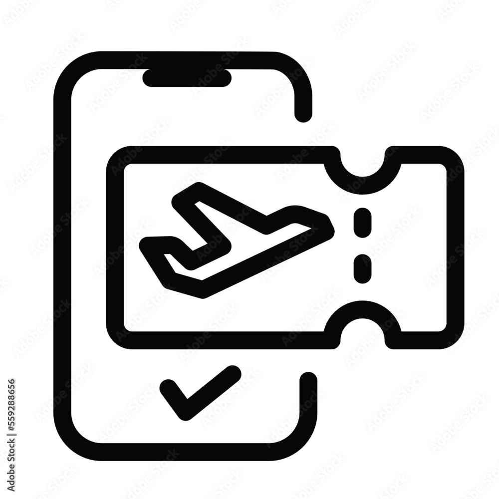 Checkmart airline ticket mobile icon Checkmart airline ticket mobile icon