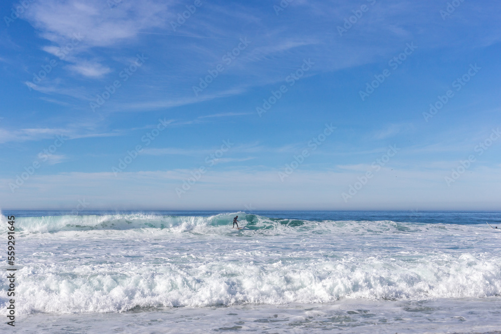 Waves in the Pacific Ocean in California Waves in the Pacific Ocean in California
