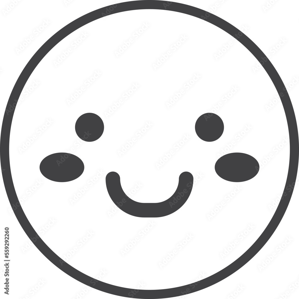 smiley face emoji illustration in minimal style smiley face emoji illustration in minimal style