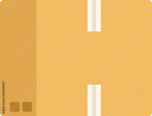 Parcel box icon flat vector. Eco bag. Recycle pack isolated