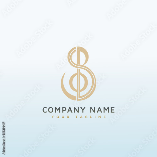 Music and Video semi abstract studio logo