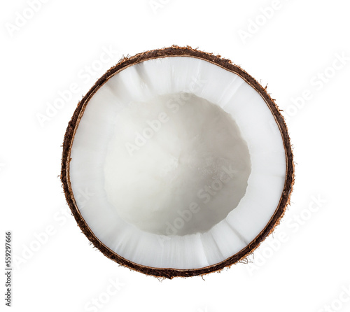 Coconut Half isolated on transparent png