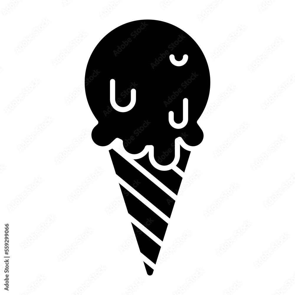 Ice cream icon vector design template Ice cream icon vector design template