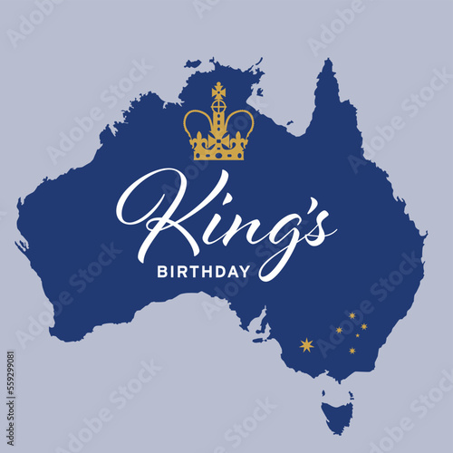 Australia King's Birthday regal royal crown public holiday