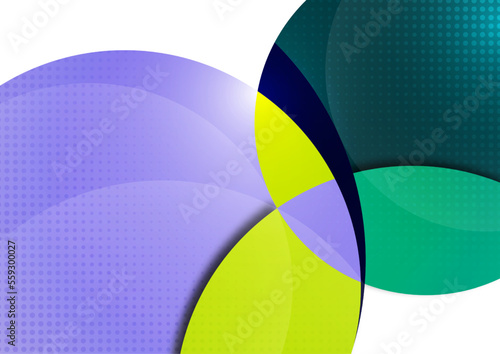 Abstract background with colorful paper-cut shapes. Corporate design. Template for poster, banner, business card, postcard. Vector