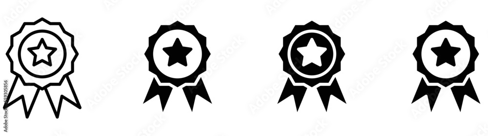 badge icon set, certified icon collections symbol, vector illustration badge icon set, certified icon collections symbol, vector illustration