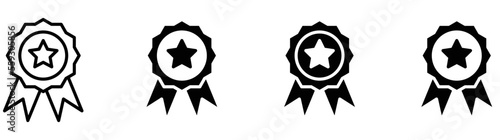 badge icon set, certified icon collections symbol, vector illustration