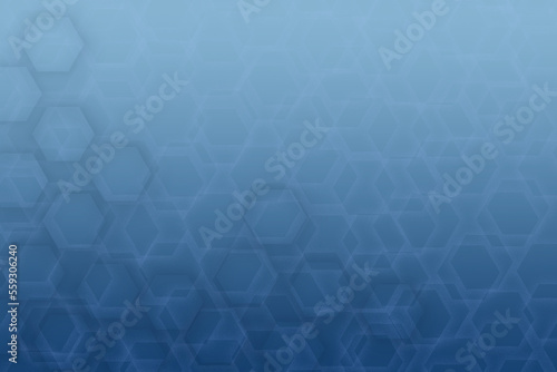 Fototapeta Naklejka Na Ścianę i Meble -  Abstract light blue hexagon grid for science design background. Illustration modern simple style concept.