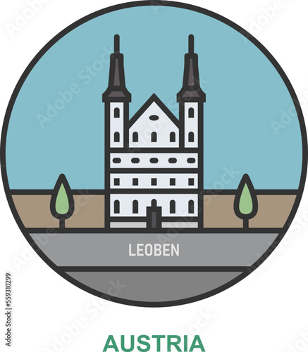 Leoben. Cities and towns in Austria