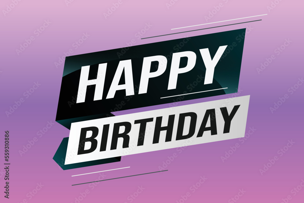 happy birthday word concept vector illustration with lines modern futuristic 3d style for landing page template web mobile app poster banner flyer background gift card coupon label wallpaper happy birthday word concept vector illustration with lines modern futuristic 3d style for landing page template web mobile app poster banner flyer background gift card coupon label wallpaper