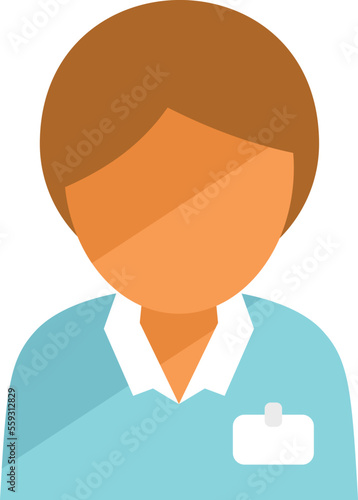 Woman expert icon flat vector. Quality expert. Culture connect isolated
