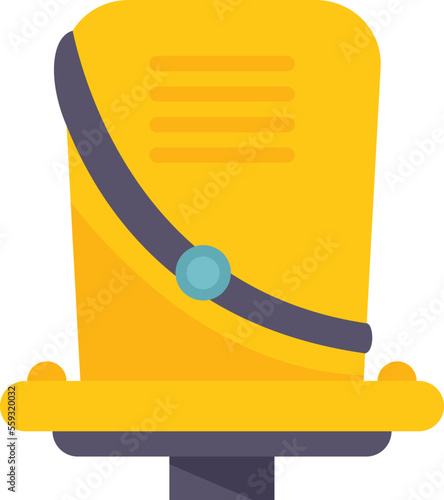 Bike seat icon flat vector. Child baby. Family kid isolated