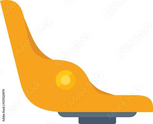 Bicycle seat icon flat vector. Child bike. Family kid isolated