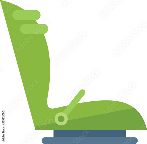 Bicycle child seat icon flat vector. Bike family. Ride cycle isolated