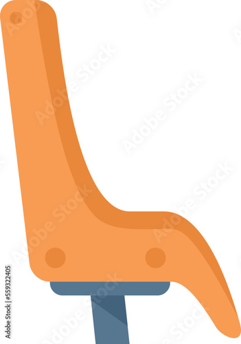 Ride baby seat icon flat vector. Family kid. Trailer cycle isolated
