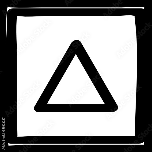 Abstract Isolated Silhouette Solid Line Icon with abstract, creative, design, triangle, up Infographic Simple Vector Illustration