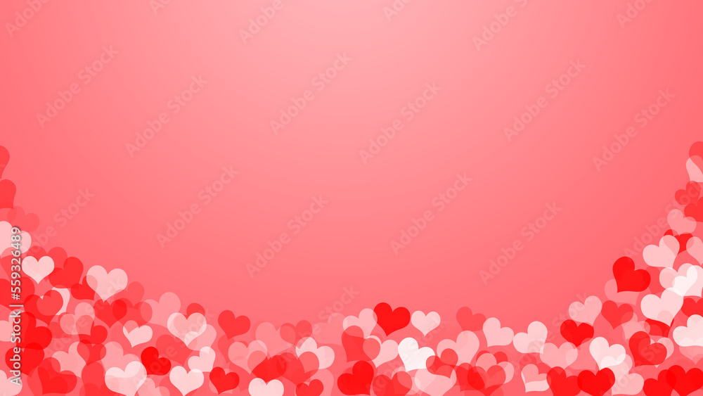 pink background and love heart red white for valentine day event or wedding event