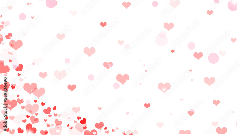 pink love heart sparkle  for frame design valentine day or wedding event