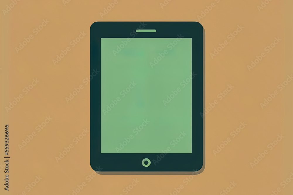 Flat touchpad icon with a long shadow. Generative AI Flat touchpad icon with a long shadow. Generative AI
