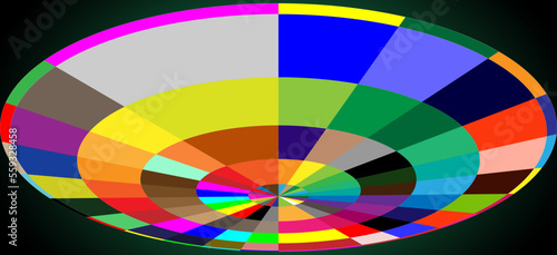rainbow color wheel