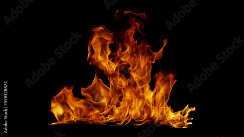 Flame Image with Black background 1
