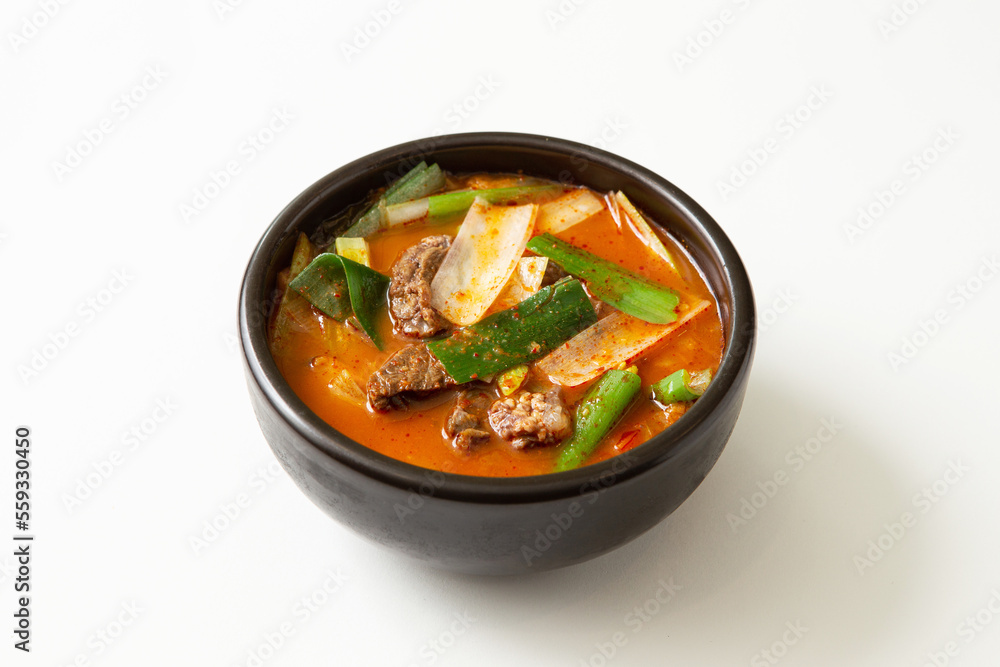 hot spicy meat stew, korean food