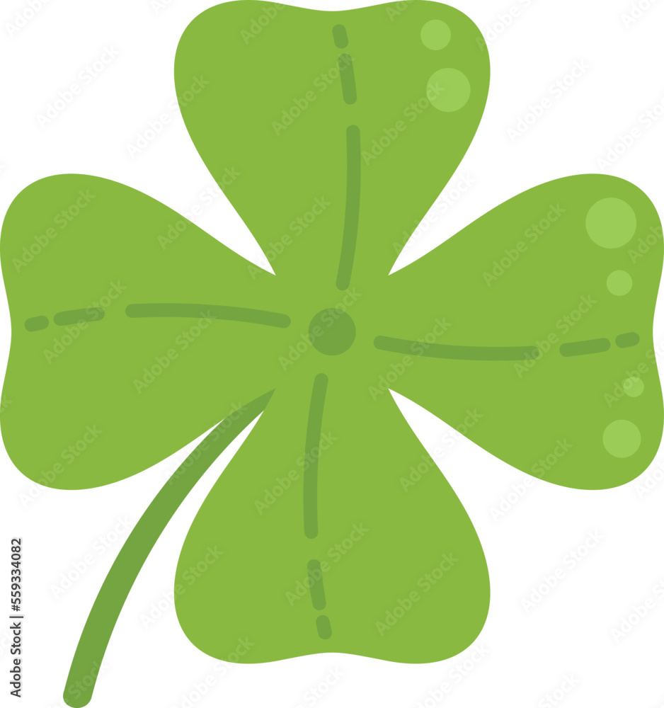 Clover card icon flat vector. Irish luck. Ireland day isolated Clover card icon flat vector. Irish luck. Ireland day isolated
